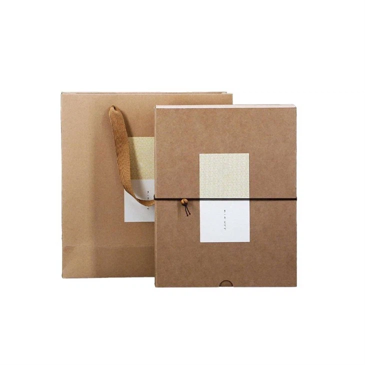 Cena vlastnej prenosnej papierovej škatule kraft